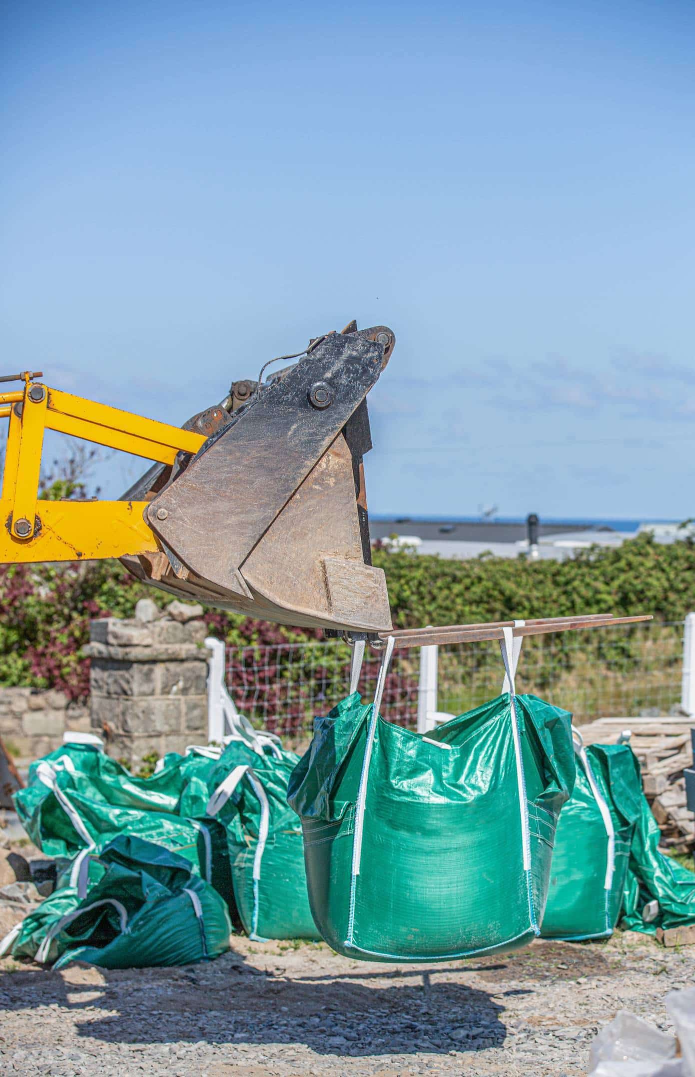 big bag chantier évacuation déchets BTP