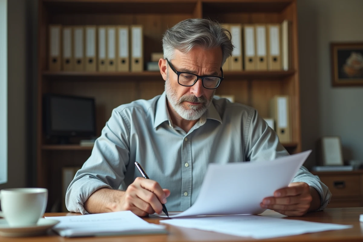 Propriétaire bailleur vérifiant la validité d'un congé locatif selon la loi du 6 juillet 1989